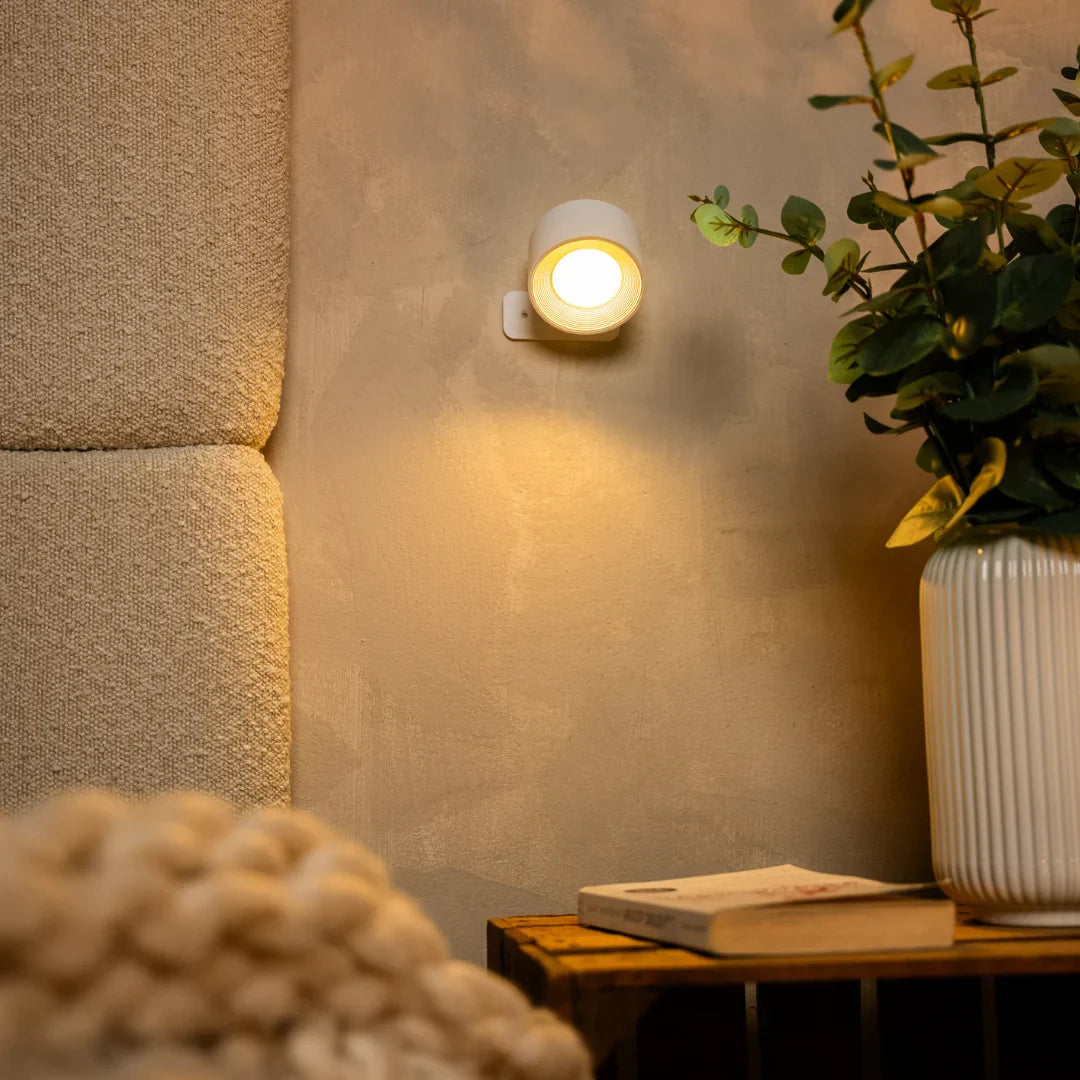 Wireless Magnetic Wall Lamp – 360° Rotating Light side view