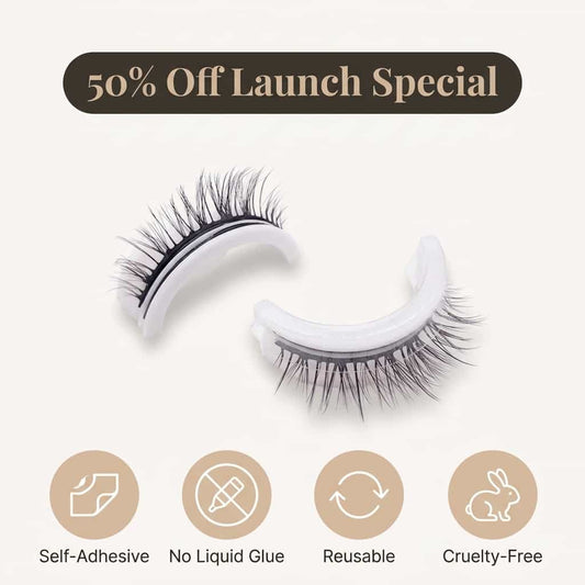 Reusable Self-Adhesive Lashes – Washable & Reusable