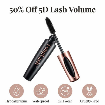 LongLash™ - Hypoallergen 5D-mascara med silkefibre