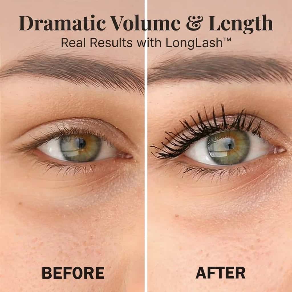 LongLash™ - Hypoallergen 5D-mascara med silkefibre