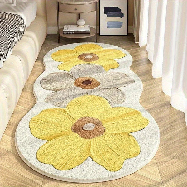 FloralRug - Elegant blomsterteppe for umiddelbar romforbedring