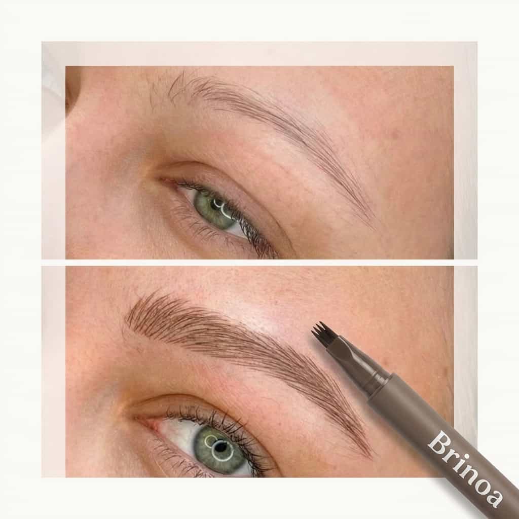 Vodotesné pero na microblading obočia - Odolné proti rozmazaniu, výdrž 12 hodín