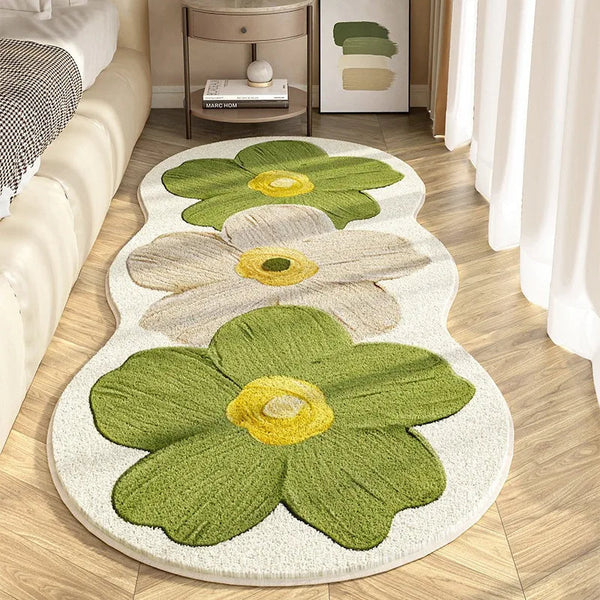 FloralRug - Elegant blomsterteppe for umiddelbar romforbedring