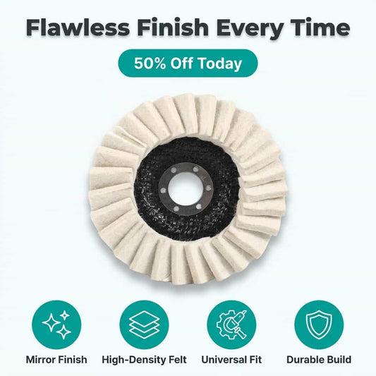 Wool Polishing Pad - Achieve a Professional Mirror-Like Finish