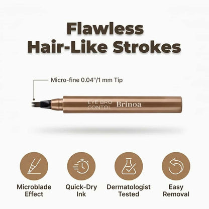 Vodotesné pero na microblading obočia - Odolné proti rozmazaniu, výdrž 12 hodín