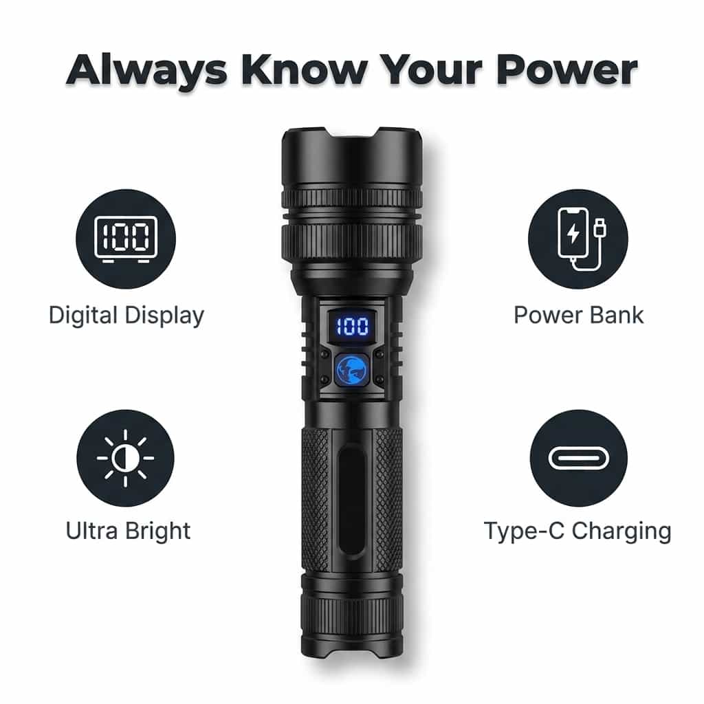 BrightMax™ - Ultra jasná LED baterka so zoomom