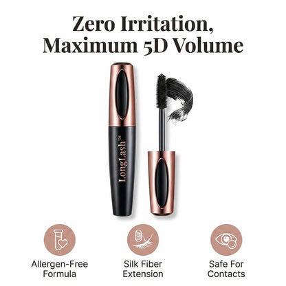 LongLash™ - Hypoallergen 5D-mascara med silkefibre