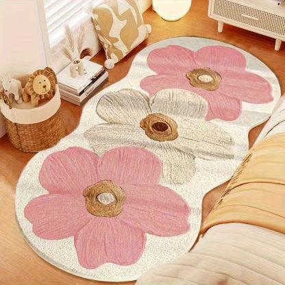 FloralRug - Elegant blomsterteppe for umiddelbar romforbedring