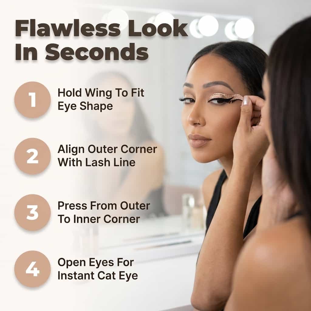 Gjenbrukbare eyelinerskilt - Umiddelbar glam-look på sekunder