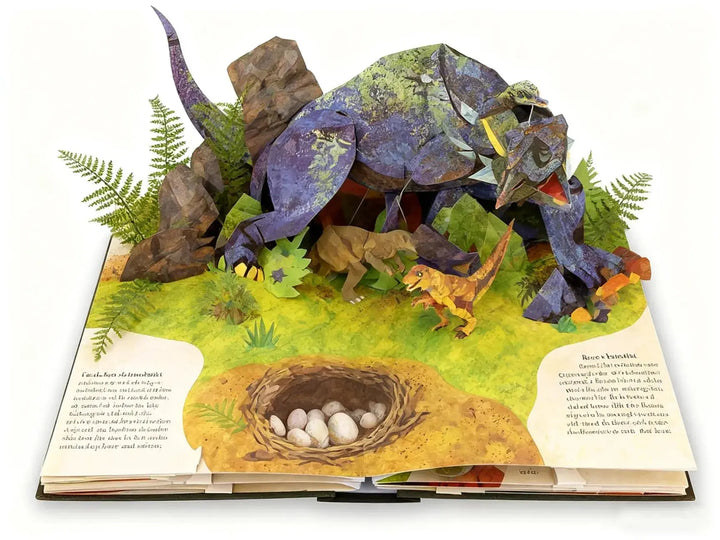 3D vystreľovacia kniha Dinosaury