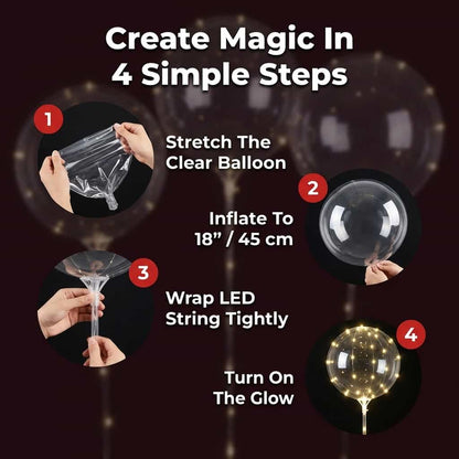 LED dekorative festballonger