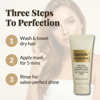 QuickSilk™ - Keratin hårmaske for øyeblikkelig glans