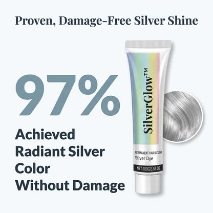 SilverGlow™ - 2-v-1 bezamoniaková strieborná vlasová formula
