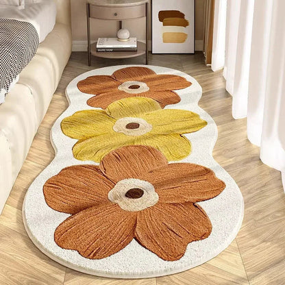 FloralRug - Elegant blomsterteppe for umiddelbar romforbedring