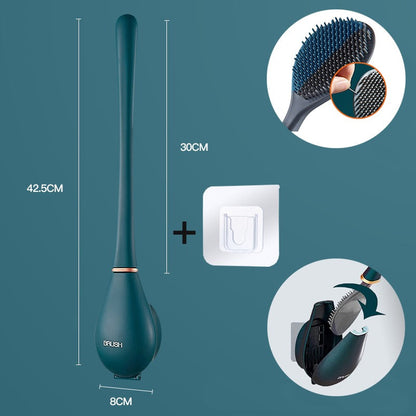 Silikon toalettbørste - Hygienisk veggmontert design