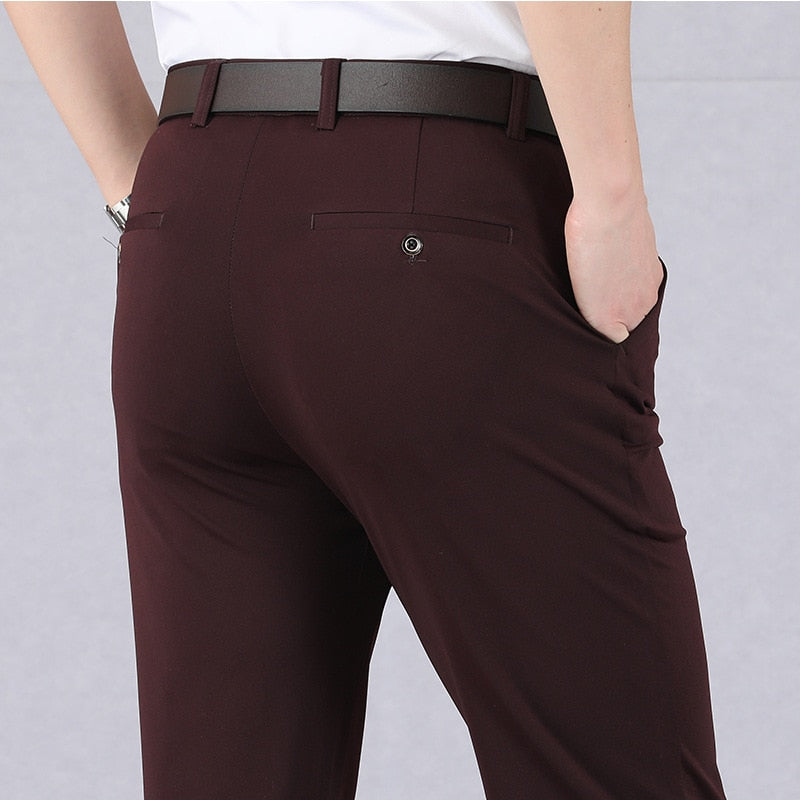 Slim Fit Stretch Pants - Professional style with a flexible fit packaging and contents
