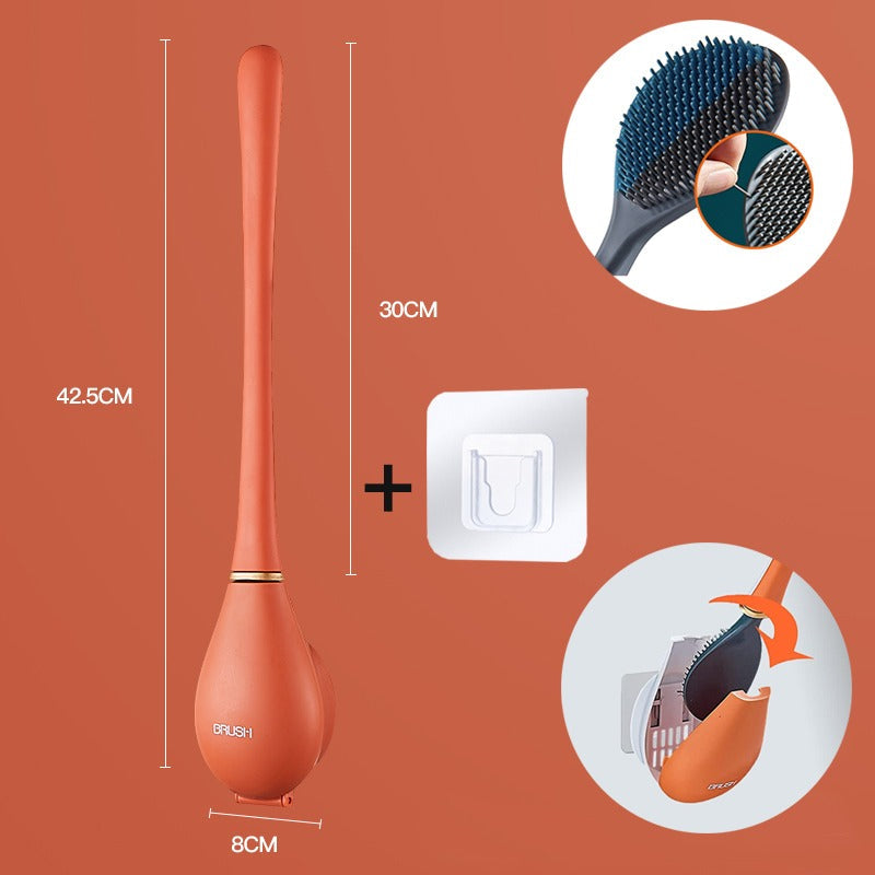 Silikon toalettbørste - Hygienisk veggmontert design