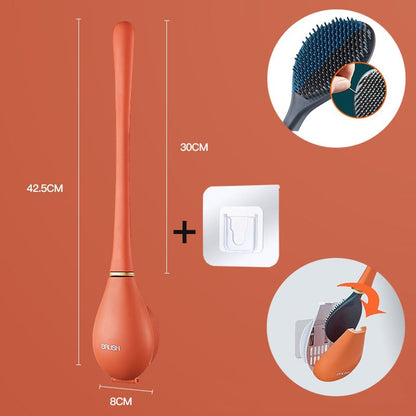 Silikon toalettbørste - Hygienisk veggmontert design