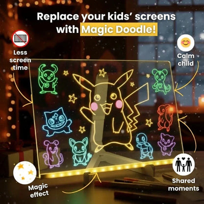 GlowPad™ - Opakovane použiteľná LED kresliaca doska s technológiou okamžitého mazania