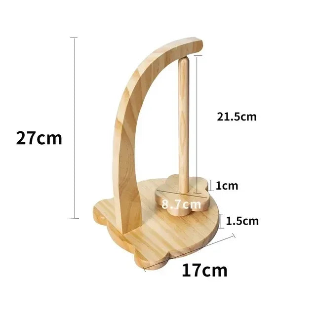 Trehåndtak for garnholder, roterende strikkeverktøy, heklegarnholder, magnetisk trådsnelle, ullkulevikler, roterende spinner