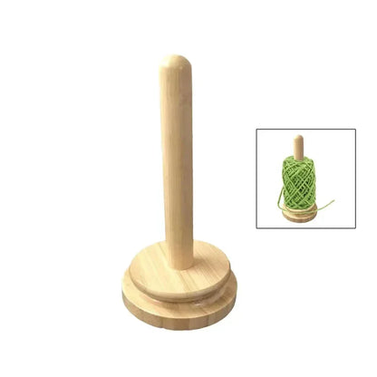 Trehåndtak for garnholder, roterende strikkeverktøy, heklegarnholder, magnetisk trådsnelle, ullkulevikler, roterende spinner