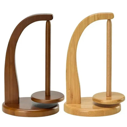 Trehåndtak for garnholder, roterende strikkeverktøy, heklegarnholder, magnetisk trådsnelle, ullkulevikler, roterende spinner