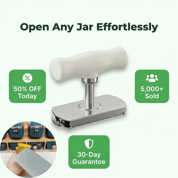 Justerbar glassåpner