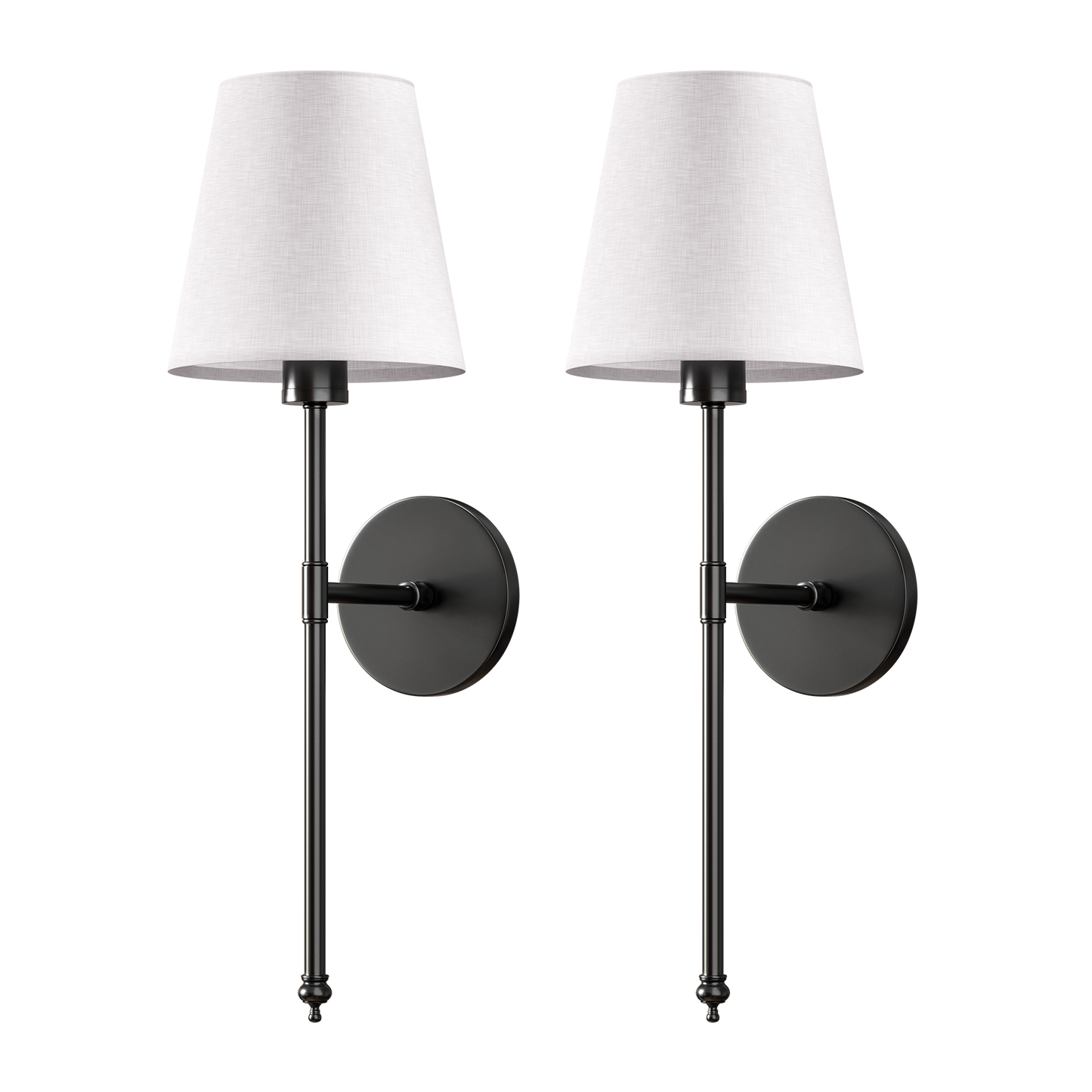 Elegante trådløse vegglamper - Verktøyfri montering