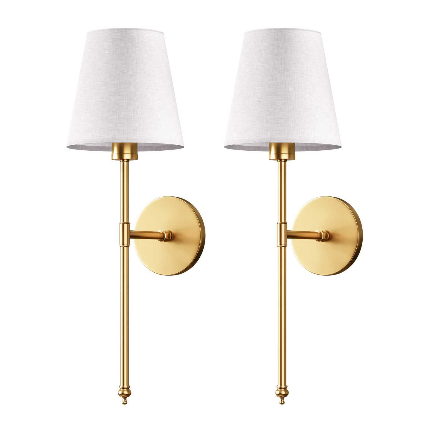 Elegante trådløse vegglamper - Verktøyfri montering