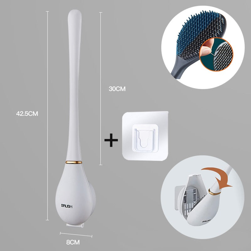 Silikon toalettbørste - Hygienisk veggmontert design