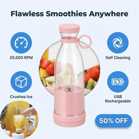Portable Travel Blender - Blends Ice and Fruit Anywhere