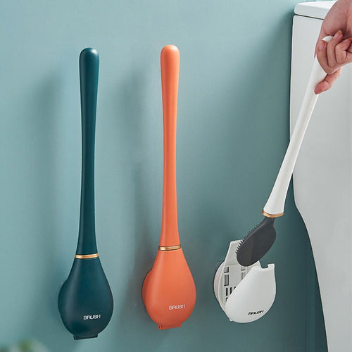Silikon toalettbørste - Hygienisk veggmontert design
