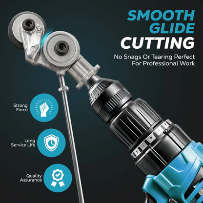 PowerCut - Electric Drill Metal Cutter Attachment features overview