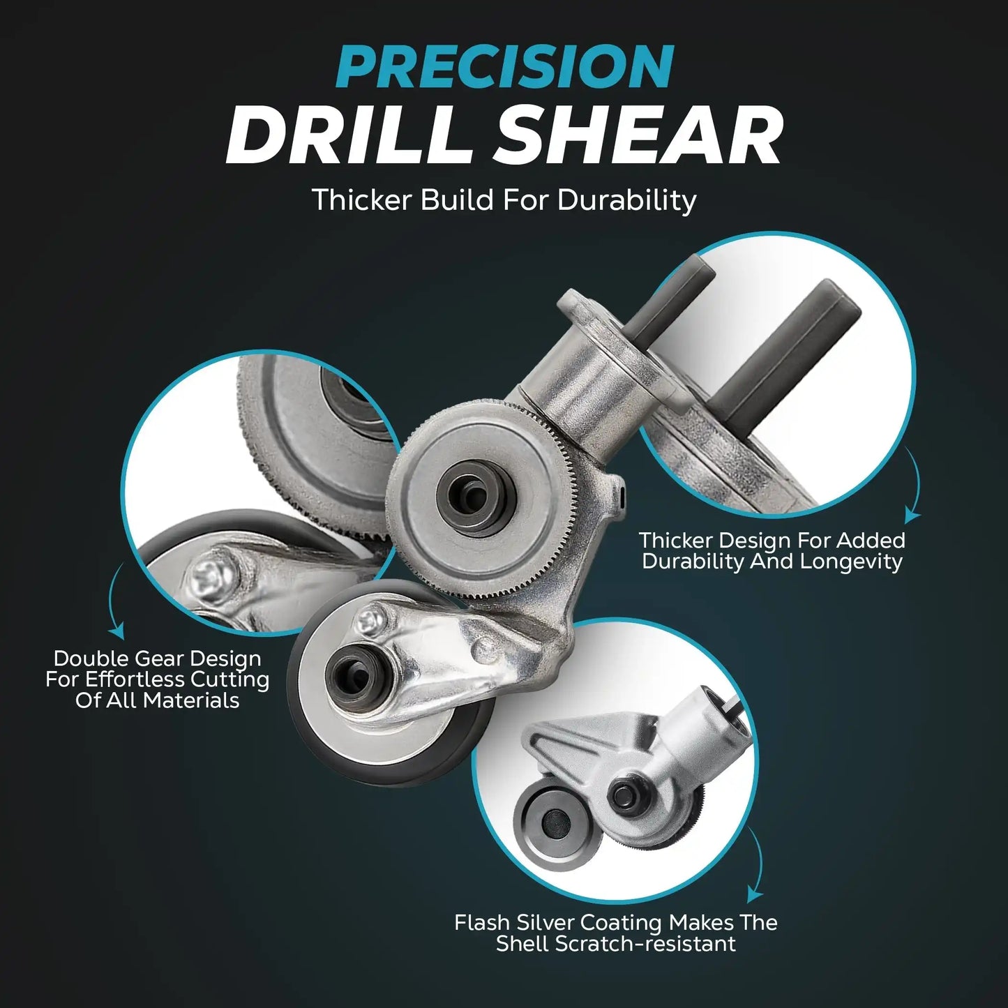 PowerCut - Electric Drill Metal Cutter Attachment packaging and contents